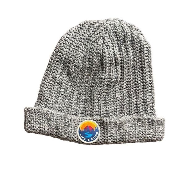 🌸 Life Is Good Get Loose Slouchy Knit Beanie - Picture 1 of 2